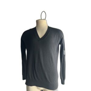 Zadig & Voltaire Men's Sweater Clash Arrow Knitted Merino Wool Blend Sz M Black